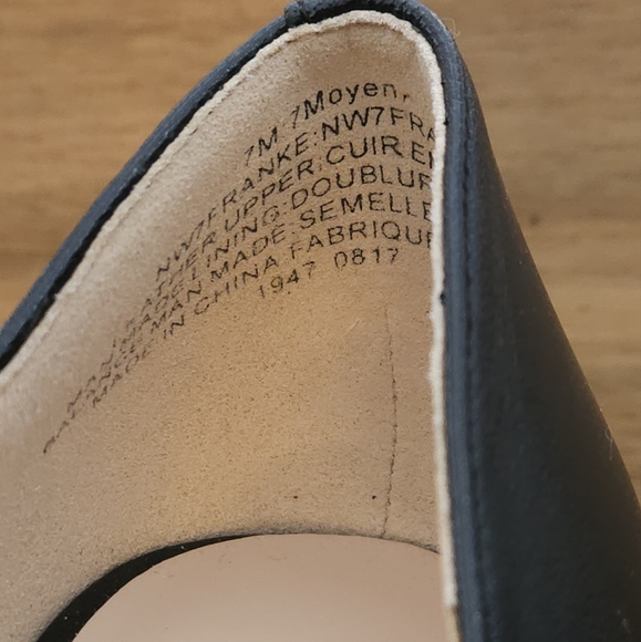 Nine West block heel, leather, size 7 - Picture 6 of 6